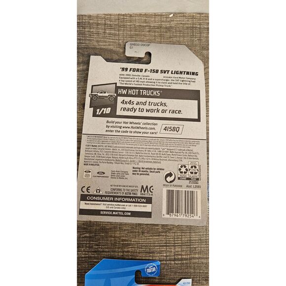 Hot Wheels HW Hot Trucks '99 Ford F150 SVT Lightning -- ITEM #3248 - Picture 2 of 2